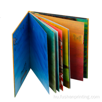Könyvek, amelyek színes színű, fényes papírnyomtatást nyomtatnak